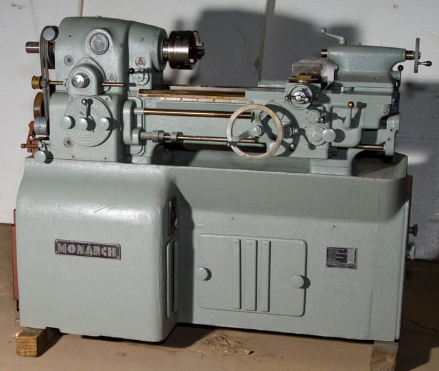 12.5" x 20" Monarch #10EE, Toolroom Lathe, 7-1/2" swing over cross slide, 100-1000 RPM, 3 HP