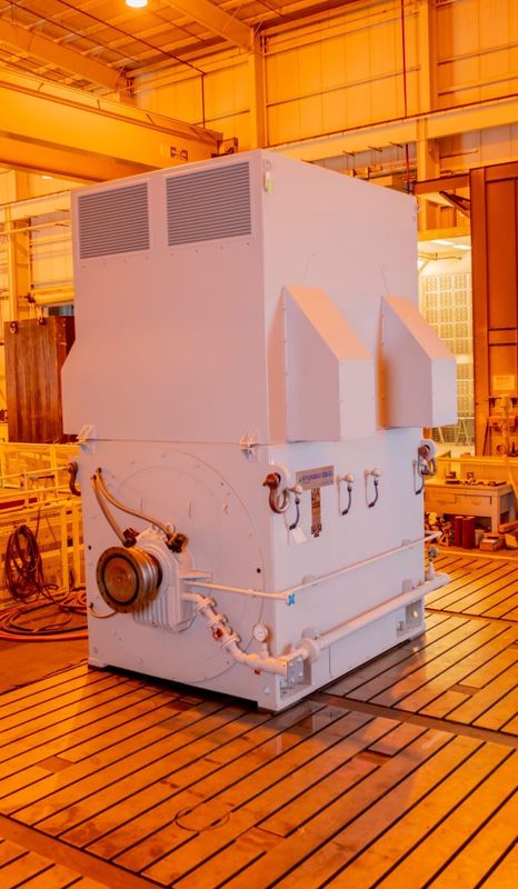 7500 KW, 1800 RPM, Ideal, 9375 KVA, SAB, 4160 Volts, ODP/WPII, new, oil jack, Neutral Ground Resistor