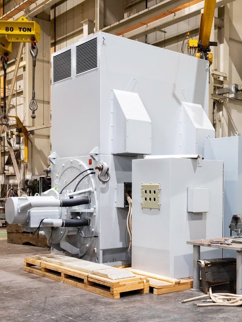 8600 KW, 1800 RPM, Ideal, 10750 KVA, SAB, 4160 Volts, ODP/WPII, new, oil jack, Neutral Ground Resistor