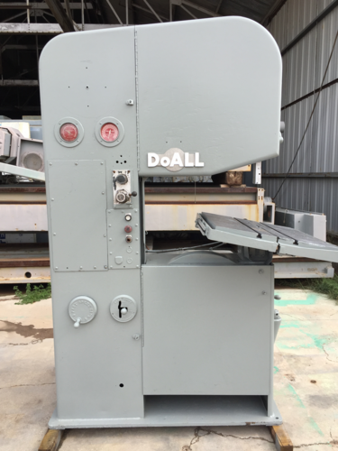 26" DoAll 2612, vertical band saw, power feed table for Sale Surplus