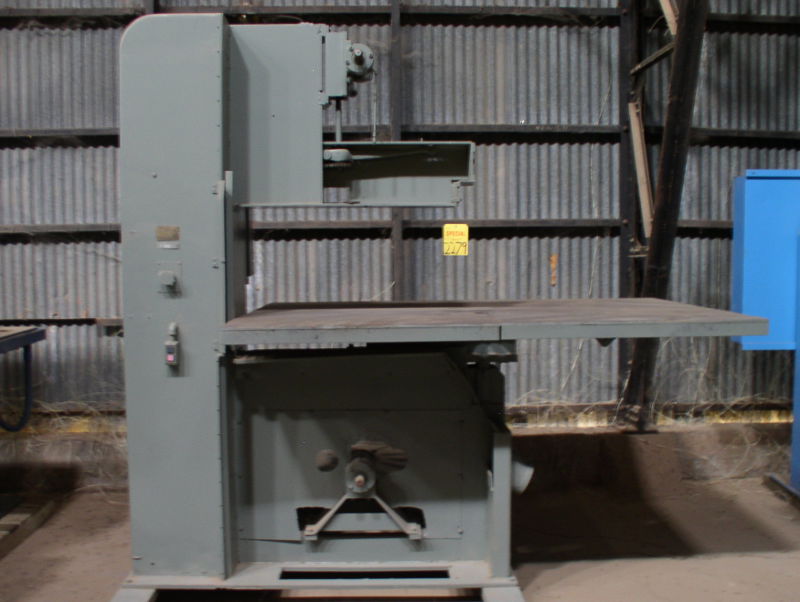 41.5" x 21" Tannewitz #R1NE, vertical bandsaw, oversized table, 42" wheel diameter, S/N 72140
