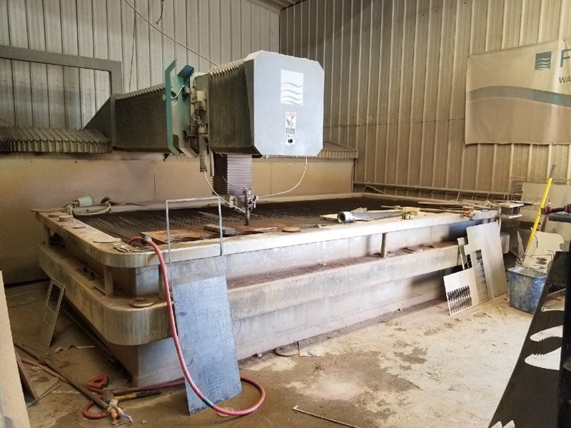 Flow #IFB-612, waterjet cutting system, 6' x 12', FlowMaster PC Control ...
