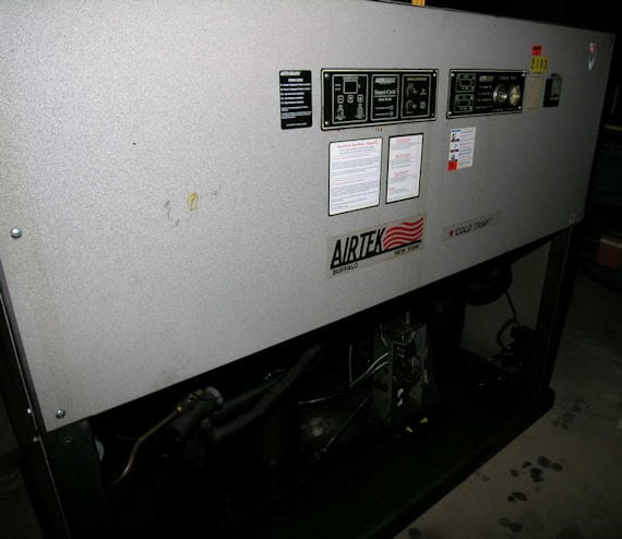 100&deg;F, 200 psi, Airtek #CT1000, refrigerated air dryer, R-22, S/N #96-6138C