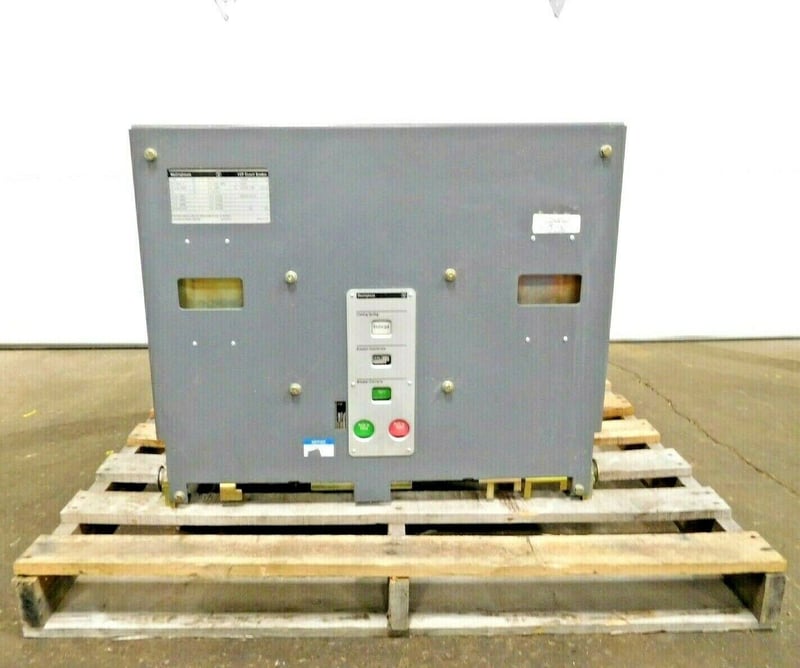 1200 Amps, Westinghouse, 150VCP-1000, circuit breaker, 100-140 VDC, 125 AC/DC motor volts