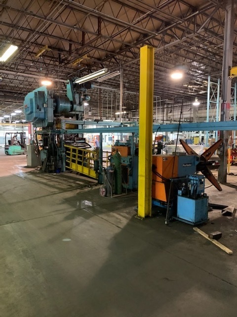 36" x .082" Perfecto #500-36, servo feed line, 10000 lbs., (7) 5" dia. roll, 2007, #11006