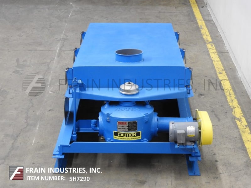 44" x 88" Rotex 21GP, single deck, vibratory sifter, top cover with quick release clamps, (1