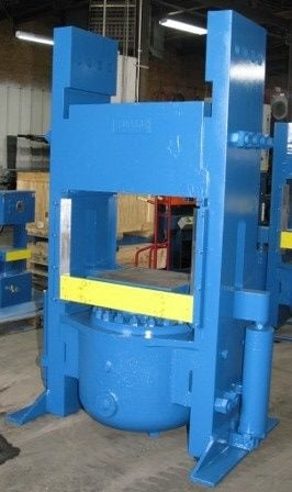500 Ton, Bolling, up-acting slab-side press, 12" stroke, 17.25" & 33.5" daylight, 20" x17", #2364