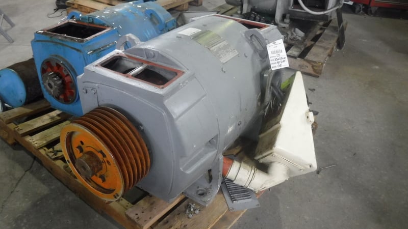 75 Hp 900 Rpm General Electric, Frame 407at, Dpfvbb, 240 Va, 120 Vf For 