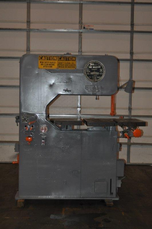 36" x 12" DoAll V36, vertical bandsaw, 301/2" x30" tilting table