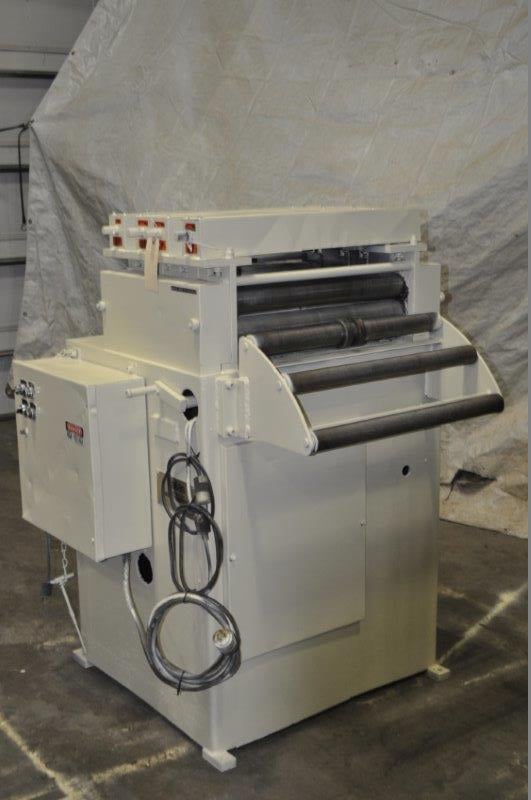 24" x .06" Dallas #81733, flat & shape straightener, 5-rolls, cascade rolls, variable speed