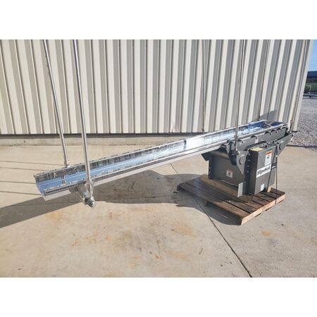 Triple S Dynamics, sanitary horizontal differential conveyor, 12" width x 11' L, #17711