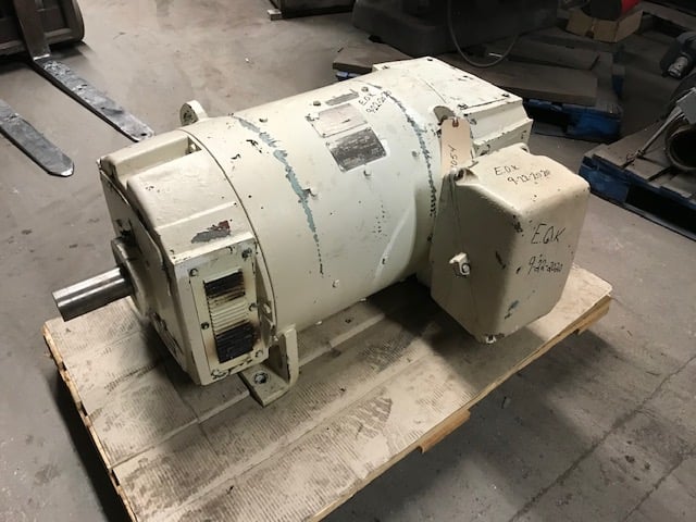 100 HP 1150/2000 RPM Allen-Bradley /GE, Frame CD409AT, DPFG, 500VA, 150/300VF