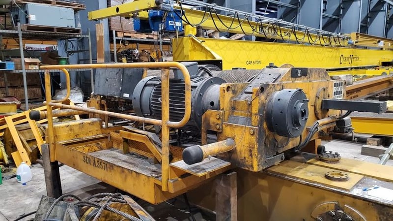 35 Ton, Kone, 30' lift, 34 FPM hoist, 146 FPM trolley, (2) Available, End Trucks Available, 1987, #2160