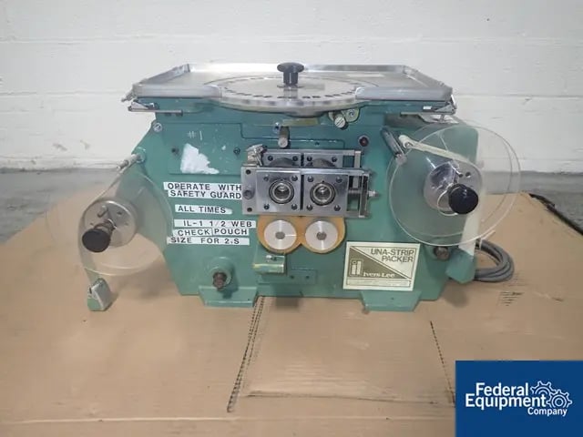 Una-Strip #SA, tablet filler, gravity fed with feed wheel, serial #421, #2604-39