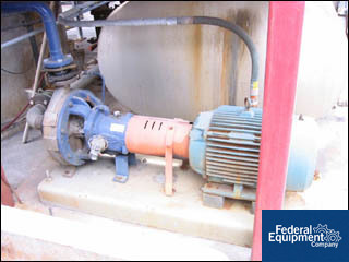 140 GPM @ 140' TDH, Durco #2K3X2X13, Stainless Steel, D4 Alloy, 25 HP, 3" x2" x13" impeller, 1800 RPM