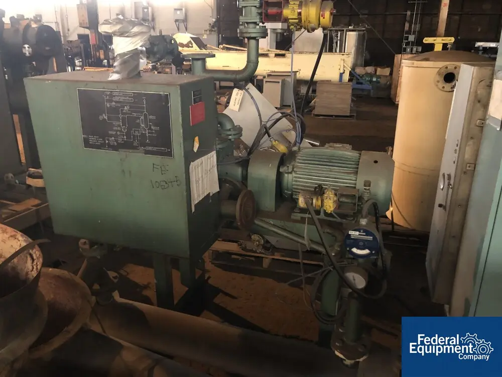 Siemens #2BE-1103-OHY8, Liquid Ring Vacuum Pump, 20 HP, Carbon Steel, S/N 525957/1998, #10634-5