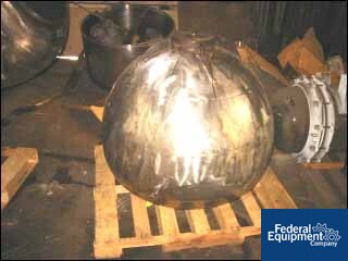 42" Stokes, 42" diameter x 36" deep Stainless Steel pan, 25" diameter opening, angular design, #20066