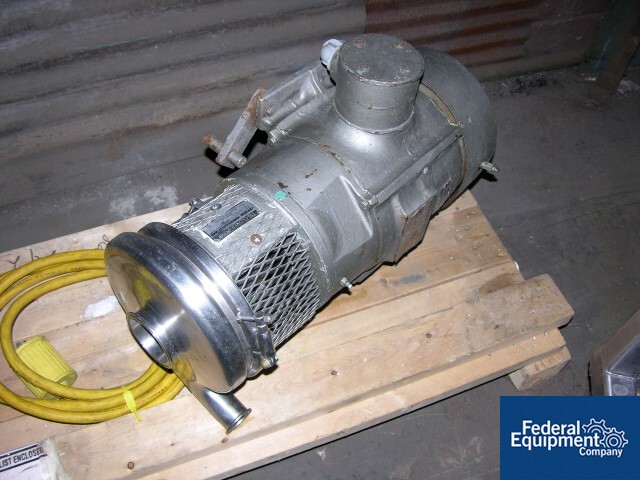 Tri-Clover #C218MD21T.S, centrifugal pump, Stainless Steel, 7.5 HP, 3" x 1.5" x 8", #26145