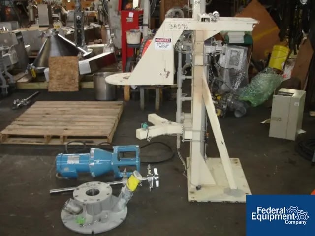 2 HP Chemineer agitator system, Stainless Steel shaft, blade & top, 230/460 V., floor mounted, serial