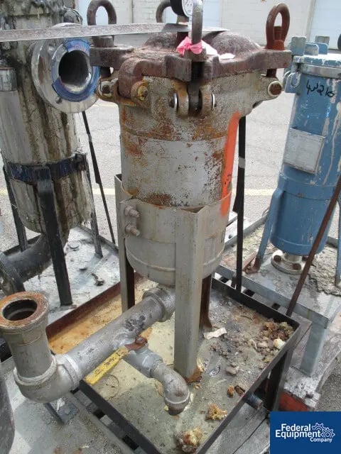 8" FSI basket filter, 304 Stainless Steel, 150 psi, #43341