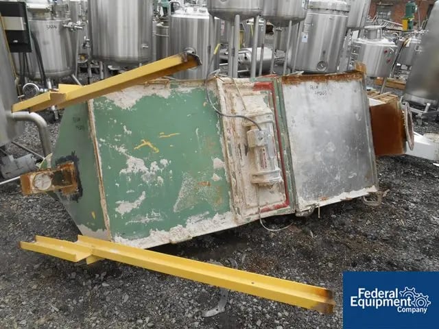 24" x 72" Derrick #J24-72A-2S, Carbon Steel screen, single deck, motor, .6 HP, 460 V., 3600 RPM, #44803