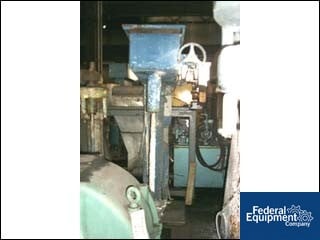 15 HP Hockmeyer #HV-15, disperser, Stainless Steel shaft & blade, air over oil hydraulic lift, vari-speed
