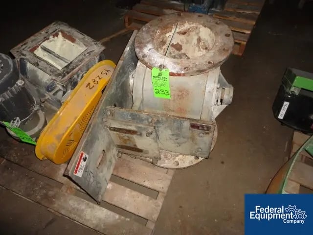 12" Rotolock, Carbon Steel Rotary Air Lock, 12" diameter inlet/outlet less motor drive, #45275 (2 available)