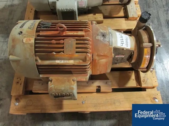 600 GPM @ 100' TDH, Fristam #FPR3452-245, Stainless Steel, 3" x 2", tri-clamp connect, 40 HP, 460 V., serial