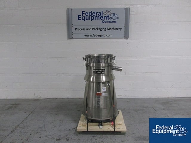 20" Russell #17300, Stainless Steel circular sieve, 2-deck design, serial #A3672, 1999, #336996, 1999