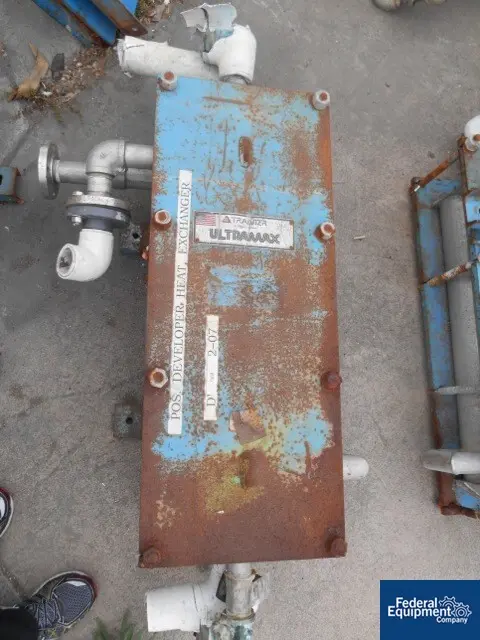 88 sq.ft., Tranter Ultramax, UM-020-M-08-HS-46, Stainless Steel welded plate, 100 psi @ 210°F, 2007, #49675
