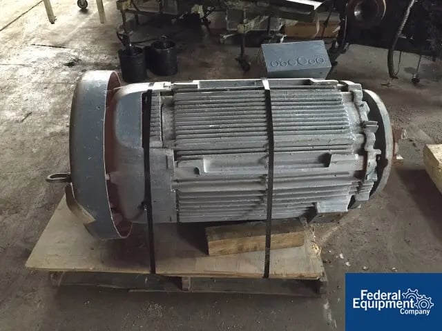 200/100 HP 1760/885 RPM Westinghouse, 2-speed, 3 phase, 60 Hz., 228/156 amps, C-faced, #50096