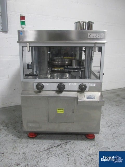 6.5 Ton, Cadmach #CSI670, tablet press, 61 station, #2748-8 for Sale ...