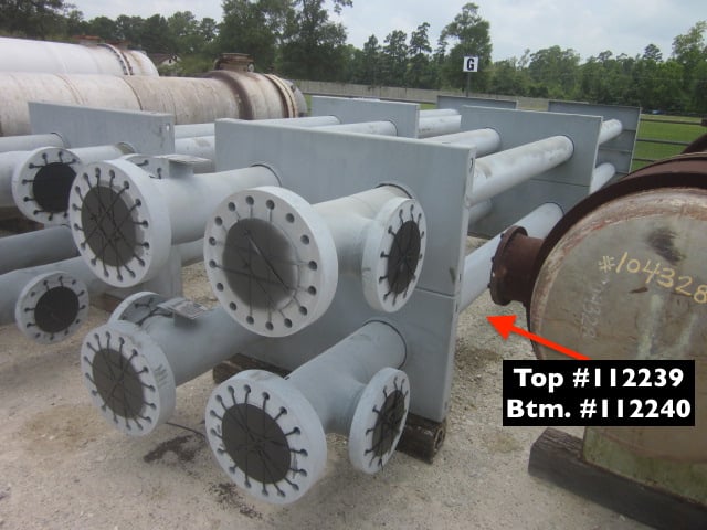 1000 sq.ft., 1440 psi shell, Brown Fintube, 1440 psi tubes, horizontal, unused, 1996