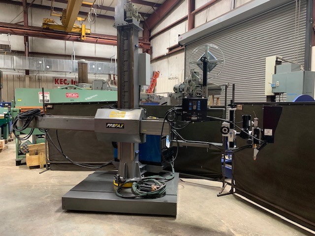 6' x 6' Profax / Miller #WM-66, sub-arc welding package, in/out variable speed, up/down constant, 2019