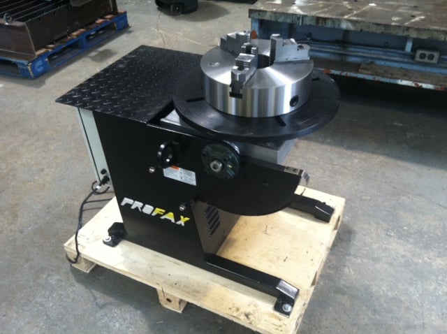 500 lb. Profax #WP-500, medium duty welding positioner, 19-5/8" round table, 16" chk, 2014