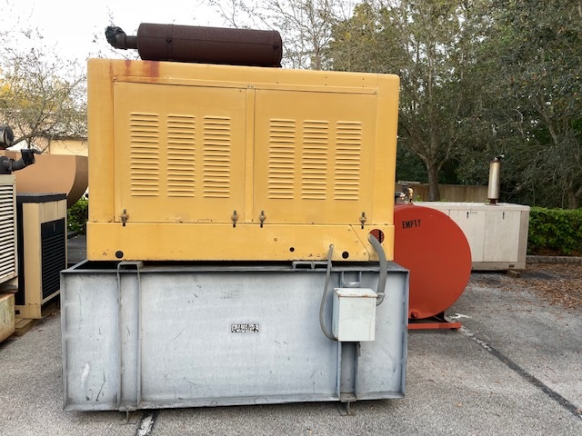 50 KW Onan/J Deere, diesel, 208 or 480 Volts, 3 phase, weatherproof enclosure, 12 lead reconnectable, 300