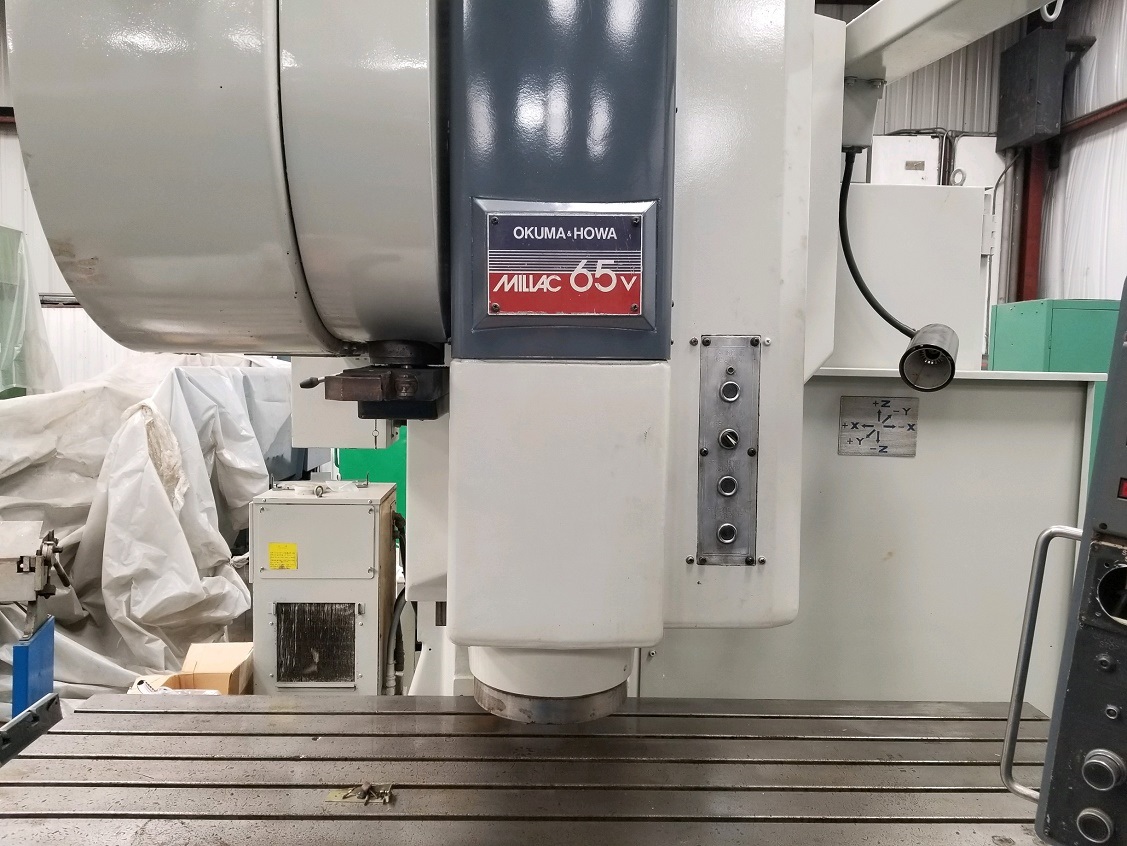 Okuma-Howa #Millac-65V, vertical machining center, 30 automatic tool changer, 78" X, 25" Y, 22" Z, 3600 RPM