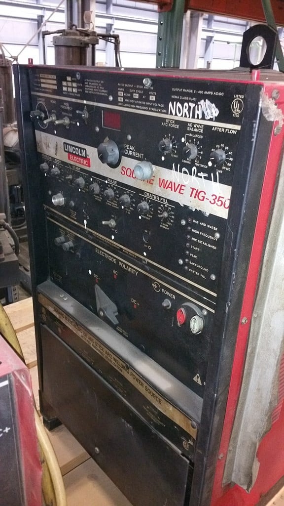Lincoln #Square-Wave, 300AC/DC Tig Welder, New Accessories: Foot Pedal, Tig Torch, Water Cooler, Flow Meter