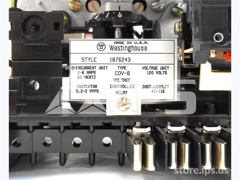 WESTINGHOUSE, 1876243, COV8 VOLTAGE CONTROLLED OVER CURRENT RELAY