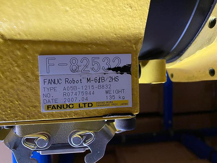 Fanuc, m- 6ib/2hs, CNC 6-Axis high speed robot with RJ3iC controller, 2007,  #104264 for Sale | Surplus Record