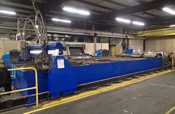 Wardjet #RX-3013, 4-head, waterjet cutting system, 100 HP, 60000 psi, 30' x 13' area, 2009