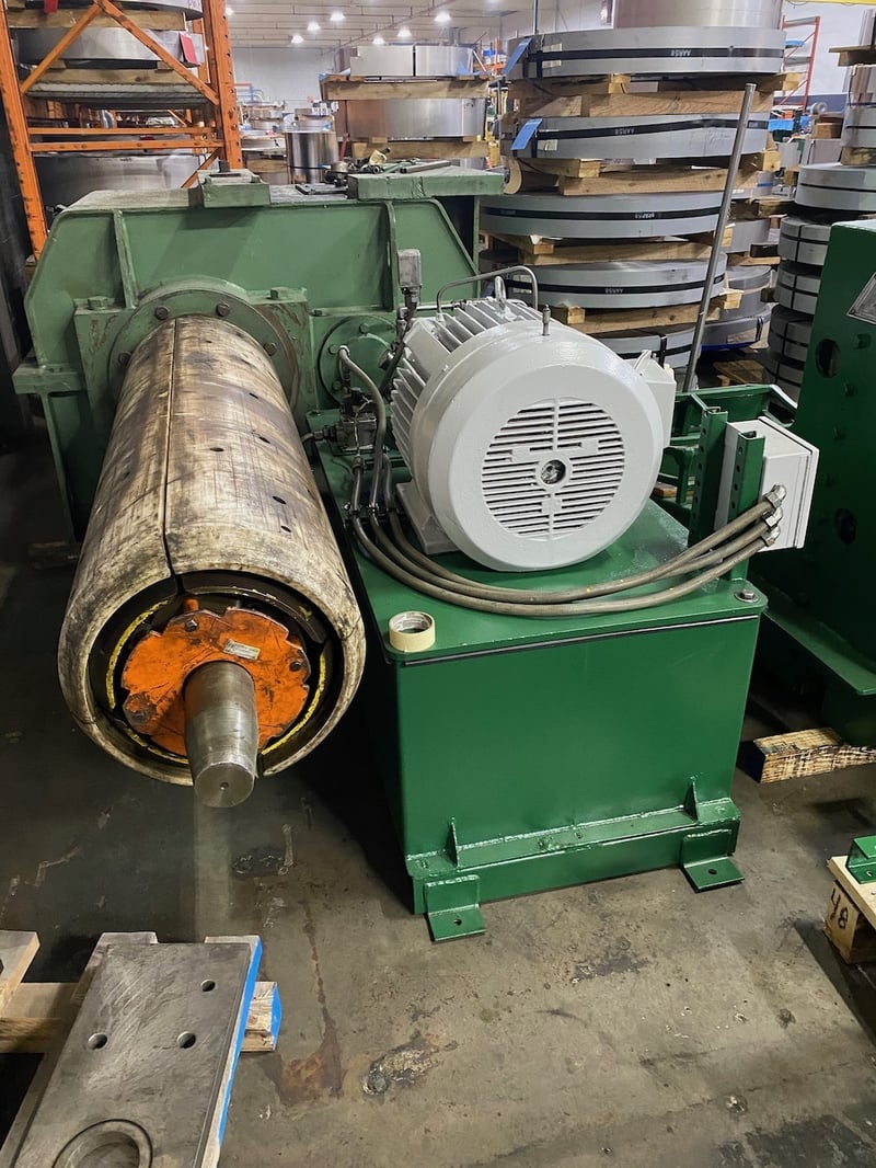 30000 lb. Loopco, recoiler, DC motor with gear box, 60