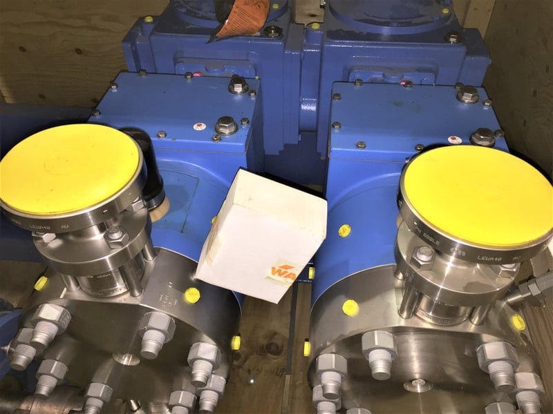Lewa #LDF2, metering type, size M911S, 24 GPM, 60 HP Weg motor 365/5TC