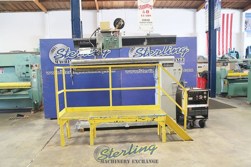 6.4' Airline Eng & Welding #FAL-11313, 77" x56", Hobart Mega-Mig 450 RVS power source, #A6544