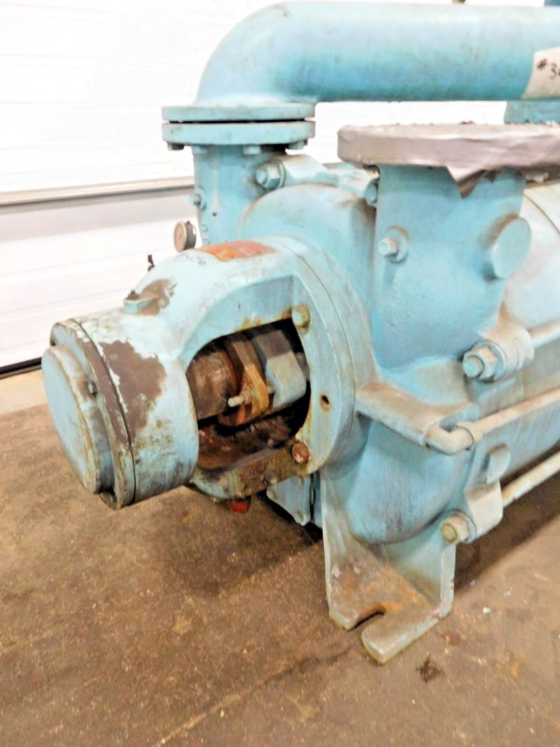 20 SCFM, Graham 1PV8255/FNZ, liquid ring gas high vacuum pump, 2 stage