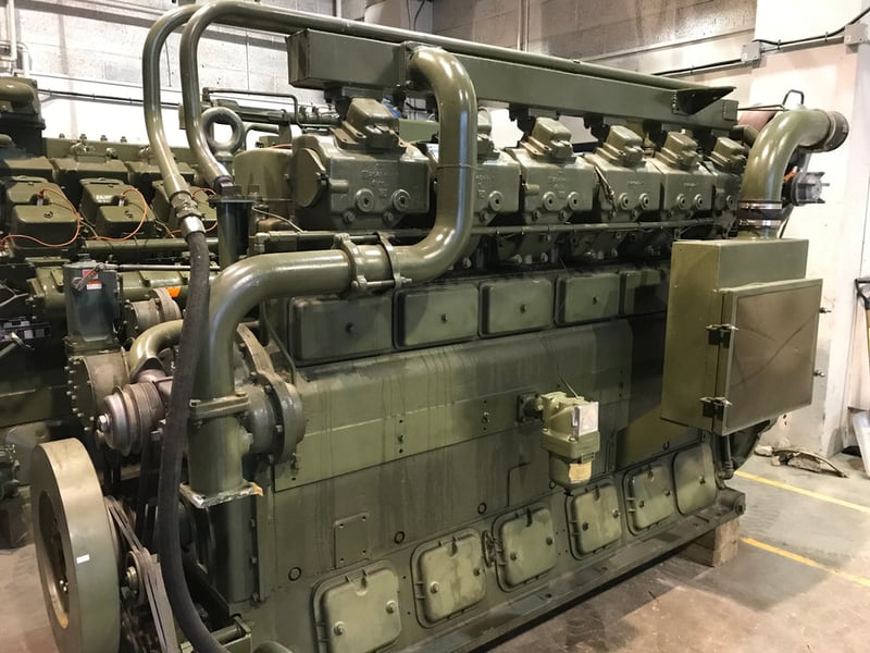 670 HP @ 900 RPM, Waukesha #3521 GSI, Natural Gas Engine, S/N C-10511/1
