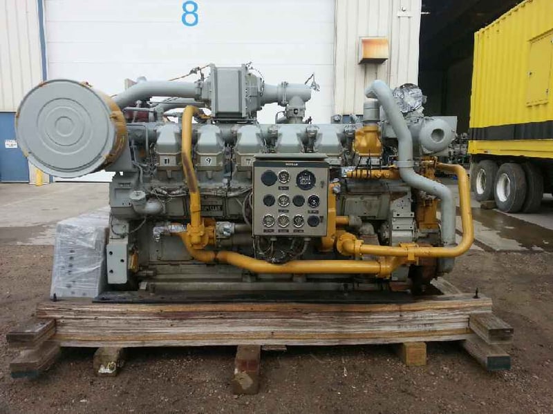 1000 HP @ 1400 RPM Caterpillar #G3512SITA, Engine core