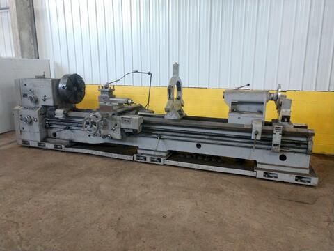 36"/48" x 150" Sirco #PA-36, gap engine lathe, 24" gap, 24" chuck, 4-jaw, 5.5" bore, 16" Steady Rest, 24"