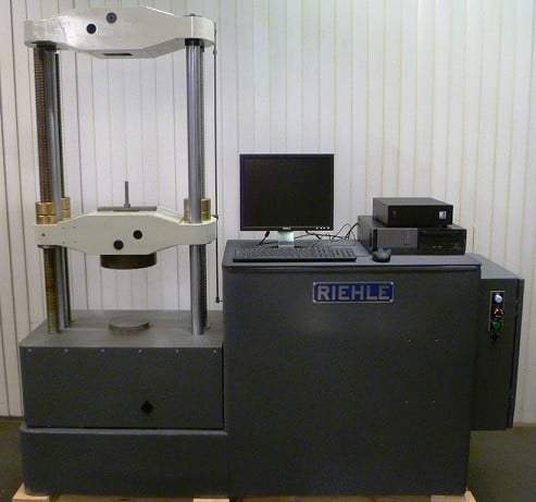60000 lbf (300kn) Riehle #FS-60W (mtq Servo) Extra Wide