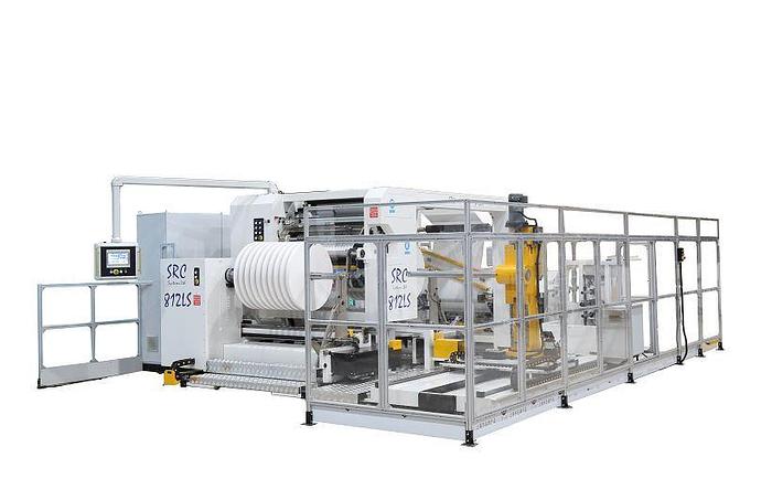 SRC Systems Limited #812LS, slitter rewinder, 50" rewind diameter, 2650 FPM
